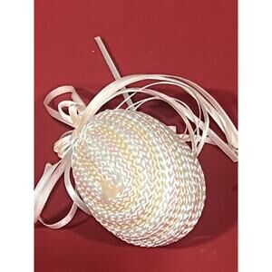 Jute Cord Wrapped Pastel Color Easter Egg Ornament